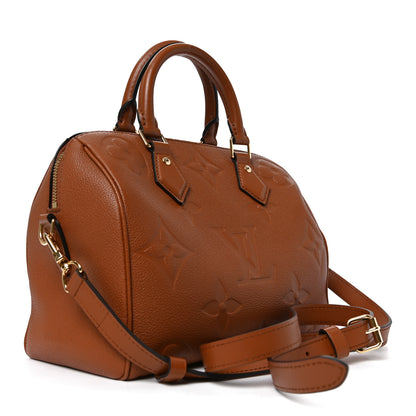 Louis Vuitton Empreinte Monogram Giant Speedy Bandouliere 25 Cognac 3 of 9