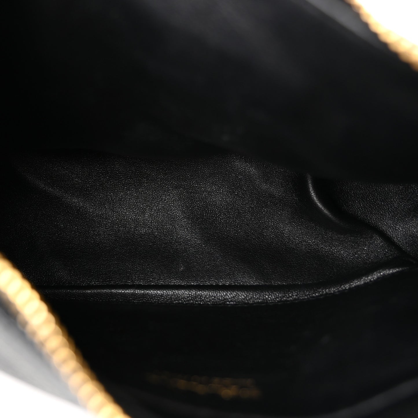 Vitello Daino Soft Zippered Hobo Shoulder Bag Black