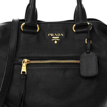 Prada Vitello Daino Shopping Tote Black 7 of 9