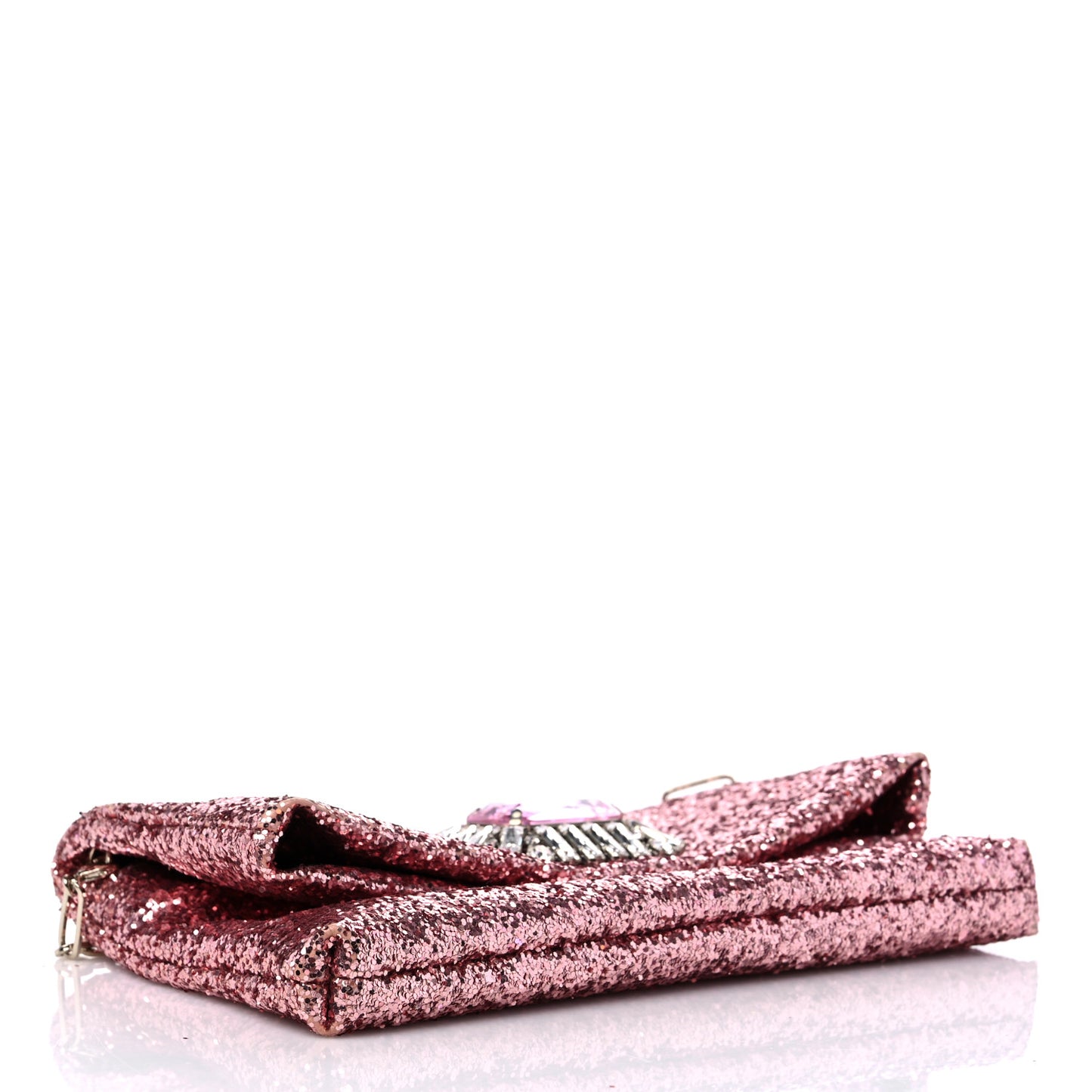 Glitter Crystal Galactica Titania Clutch Candyfloss