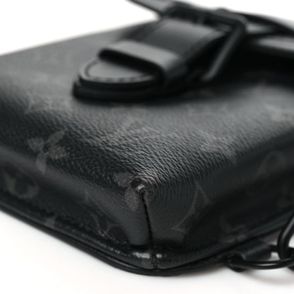 Louis Vuitton Monogram Eclipse Saumur Slingbag Black 9 of 9