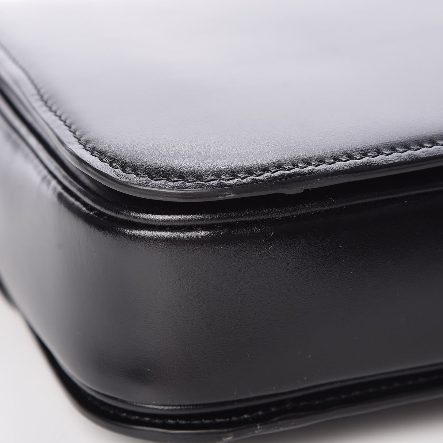 Shiny Calfskin Medium Triomphe Black