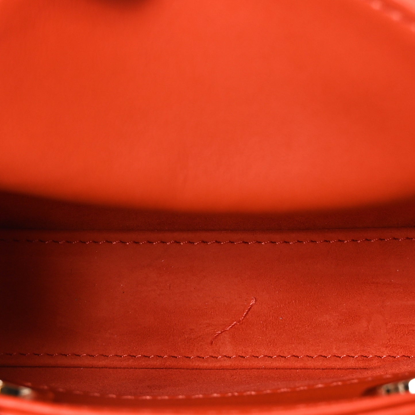 Lambskin Cannage Micro Lady Dior Orange