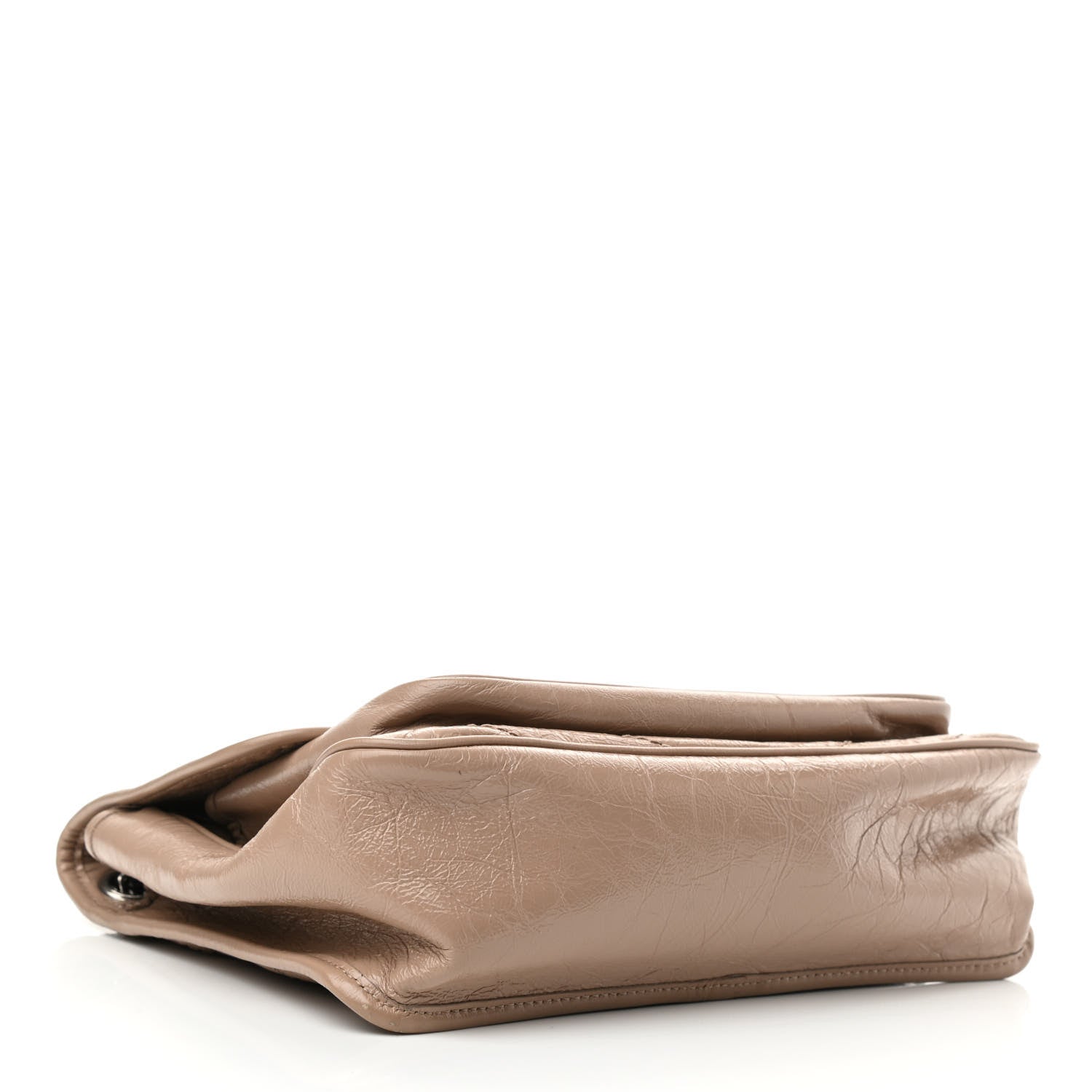 Saint Laurent Crinkled Calfskin Matelasse Monogram Medium Niki Chain Satchel Gold Sand 4 of 11