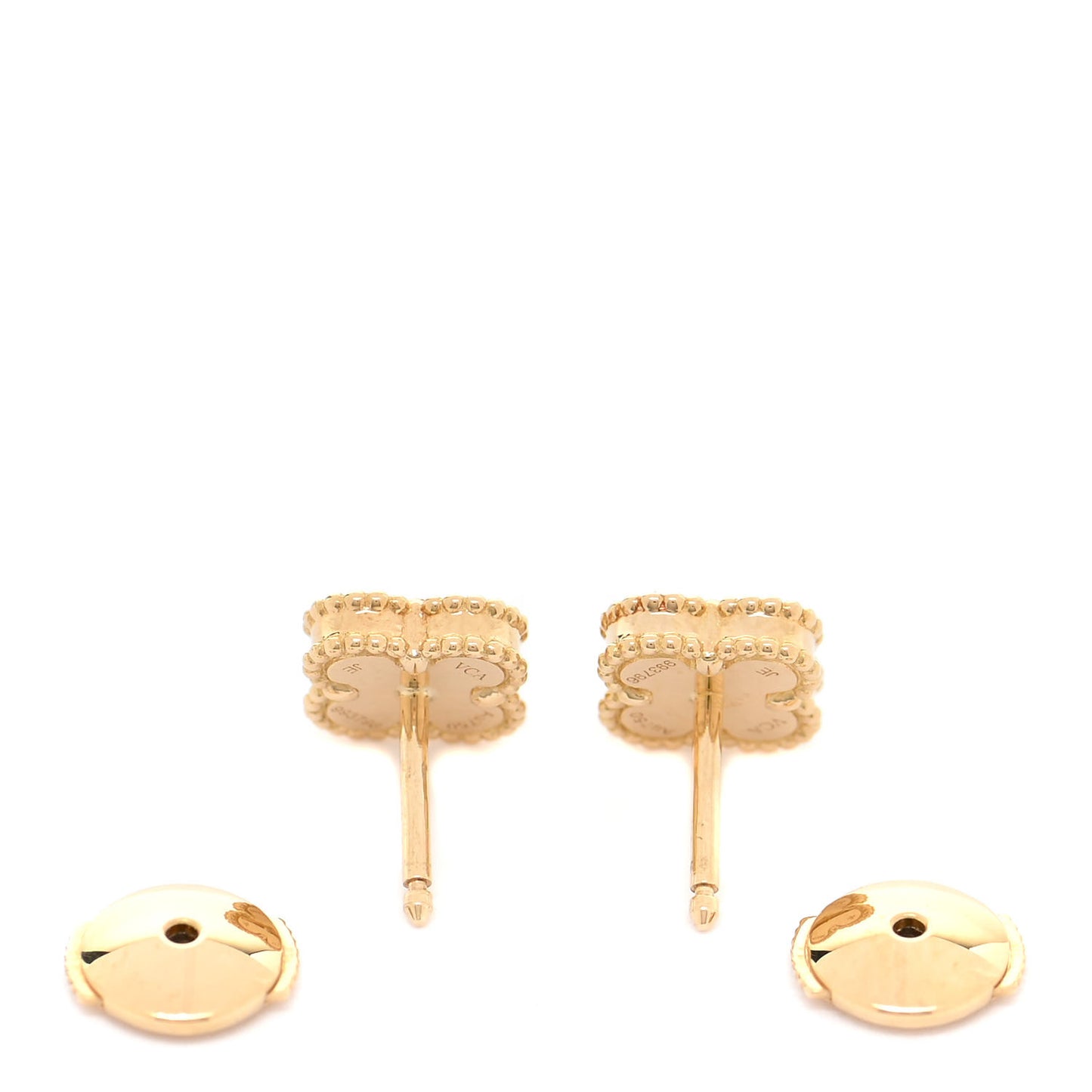 18K Yellow Gold Mother of Pearl Sweet Alhambra Earrings
