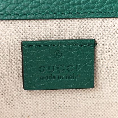 Gucci Pebbled Calfskin Small Dionysus Shoulder Bag Emerald 6 of 14