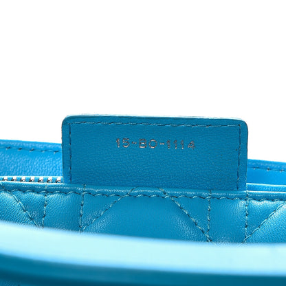 Christian Dior Lambskin Cannage Medium Lady Dior Blue 8 of 13