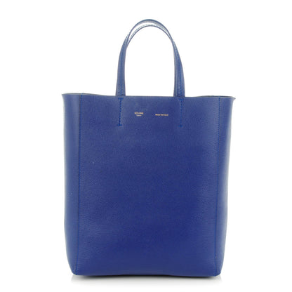 Celine Grained Calfskin Small Vertical Cabas Indigo 1 of 7