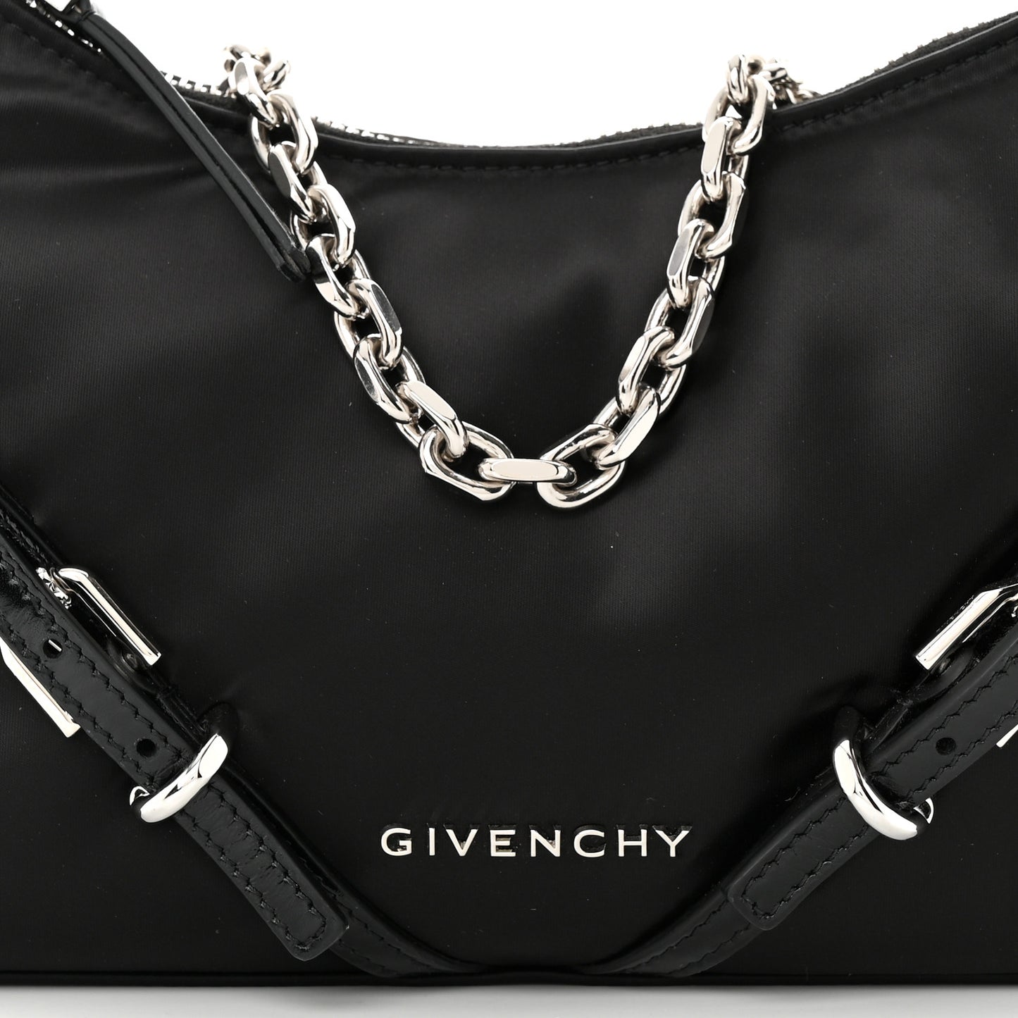 Satin Mini Voyou Boyfriend Party Bag Black