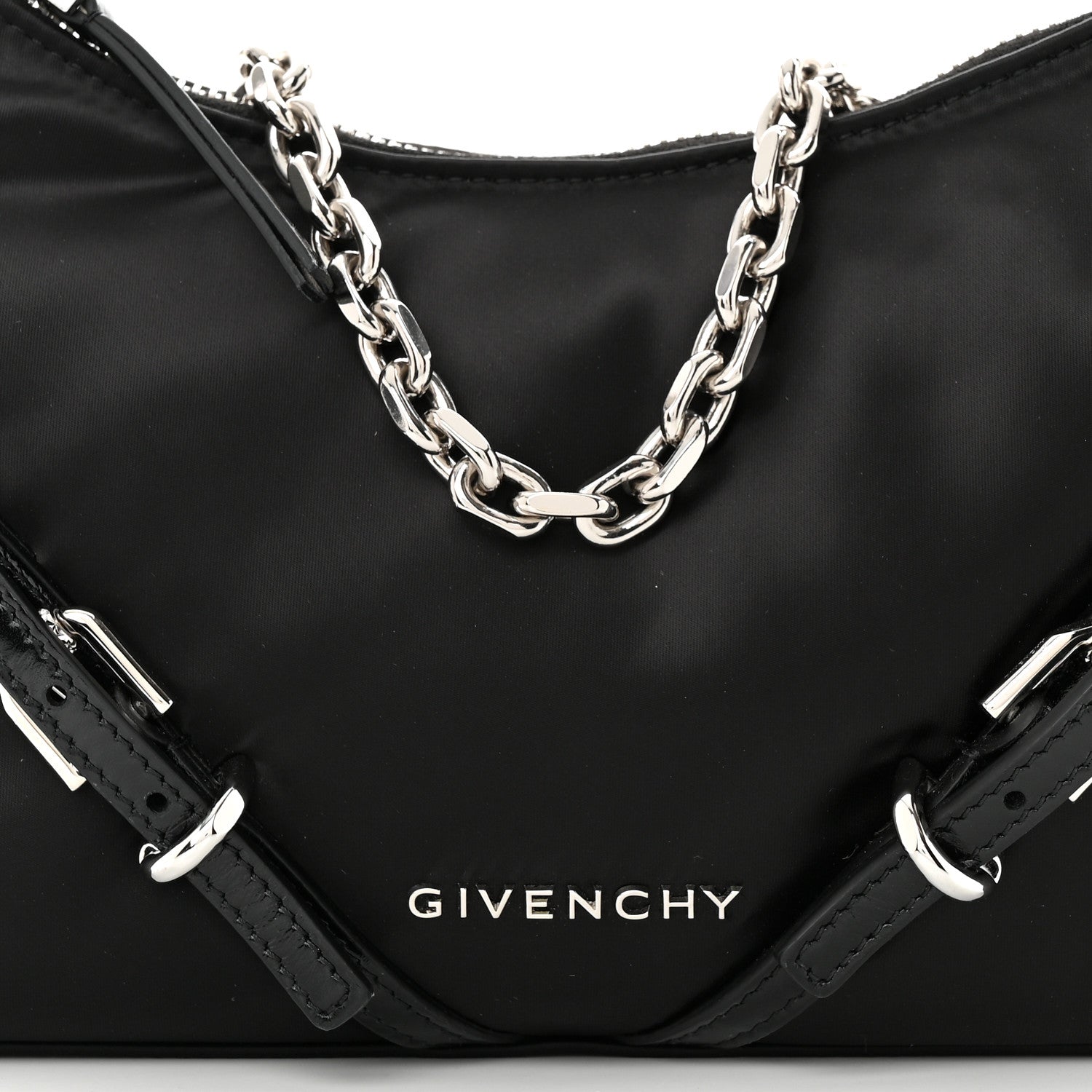 Givenchy Satin Mini Voyou Boyfriend Party Bag Black 8 of 10
