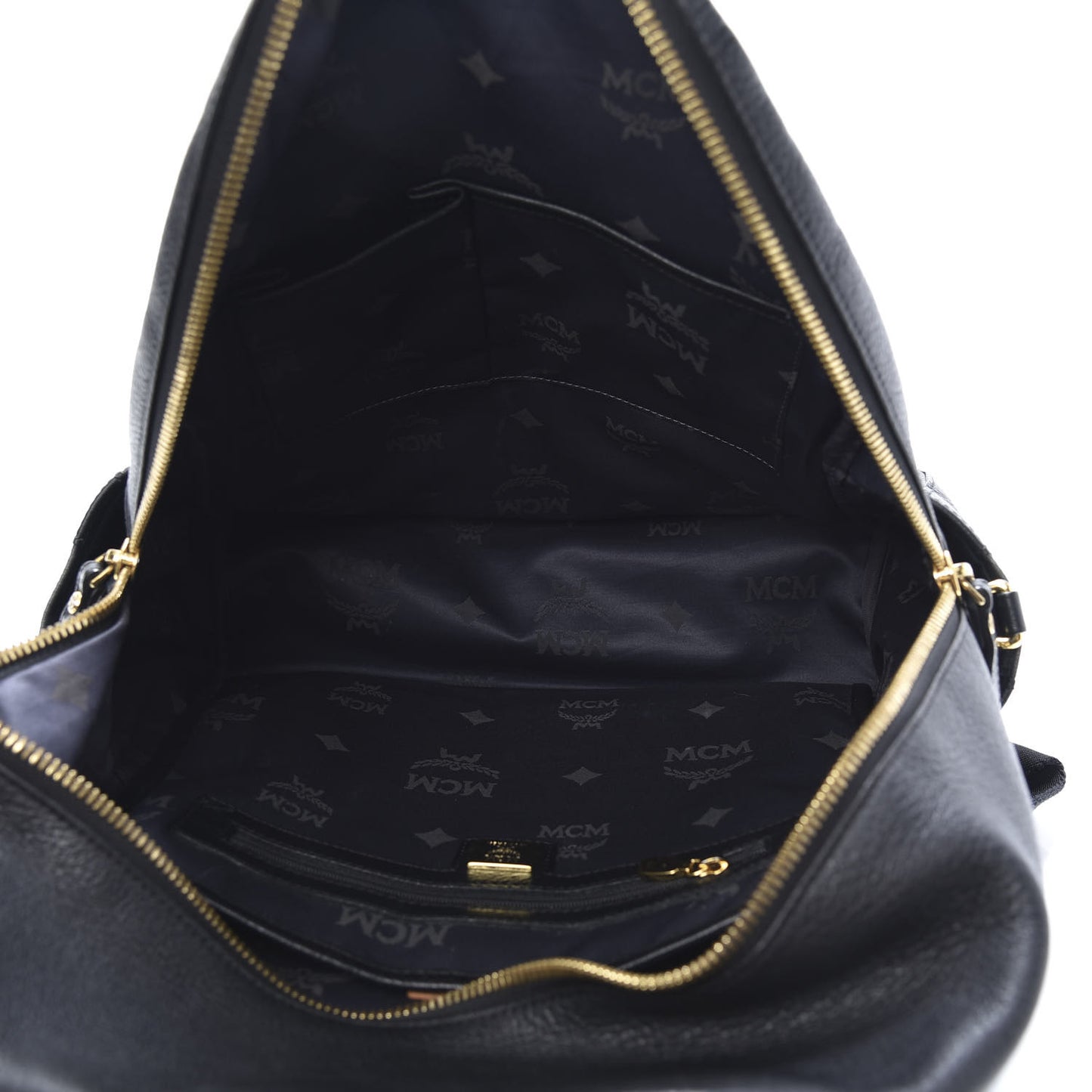 Striped Visetos Studded Medium Stark M Backpack Black Phantom Grey