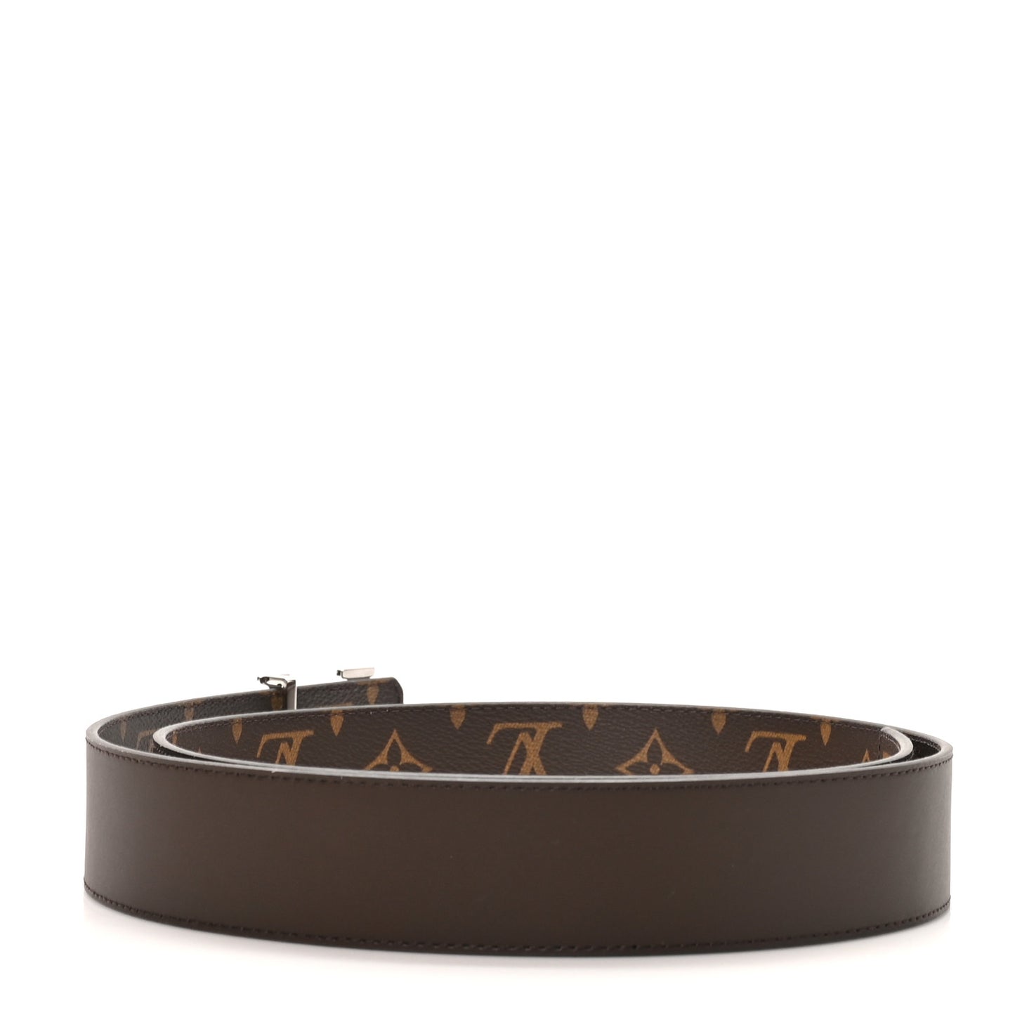 Monogram Calfskin 40mm LV Initiales Reversible Belt 100 40 Brown