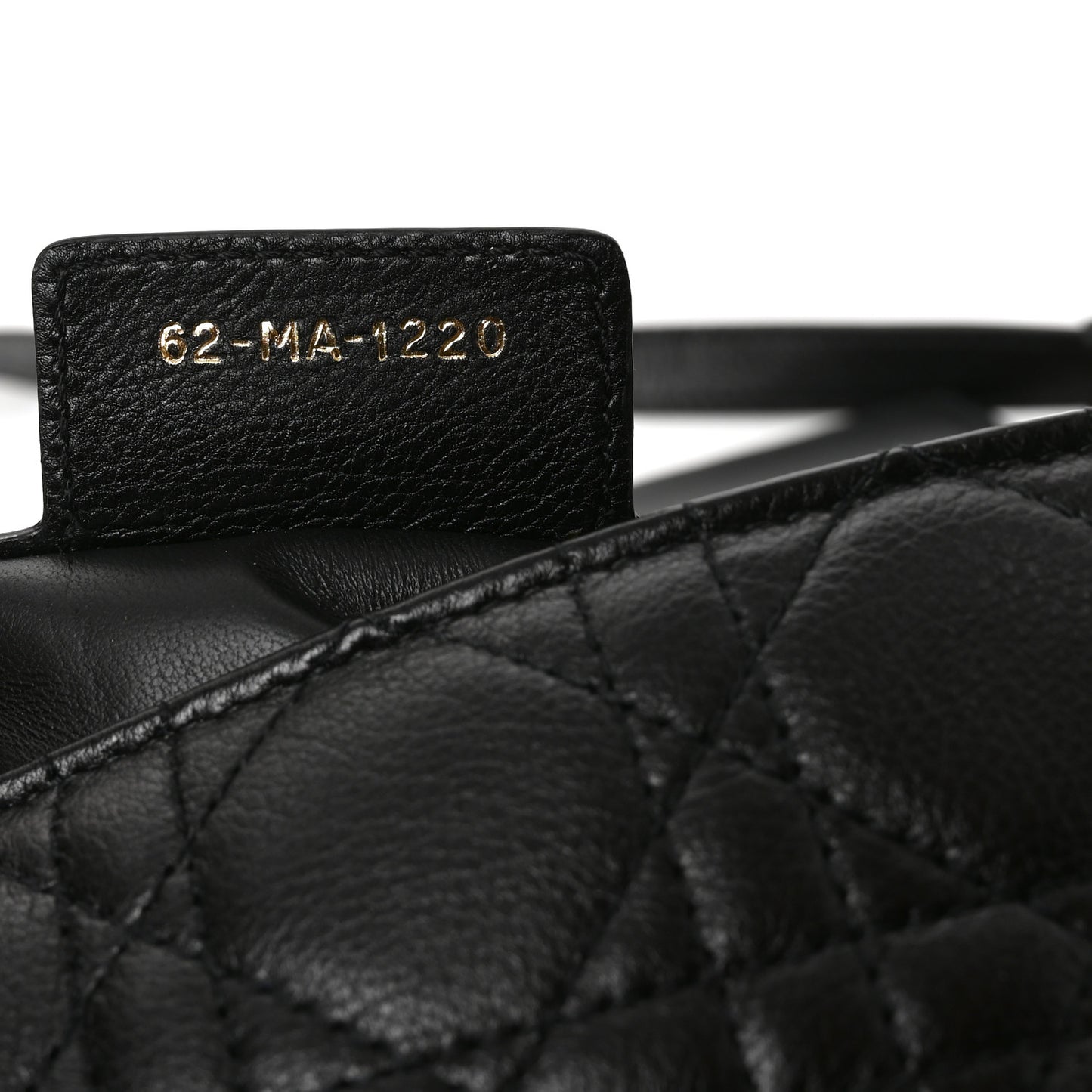 Calfskin Cannage Small Caro Bag Black