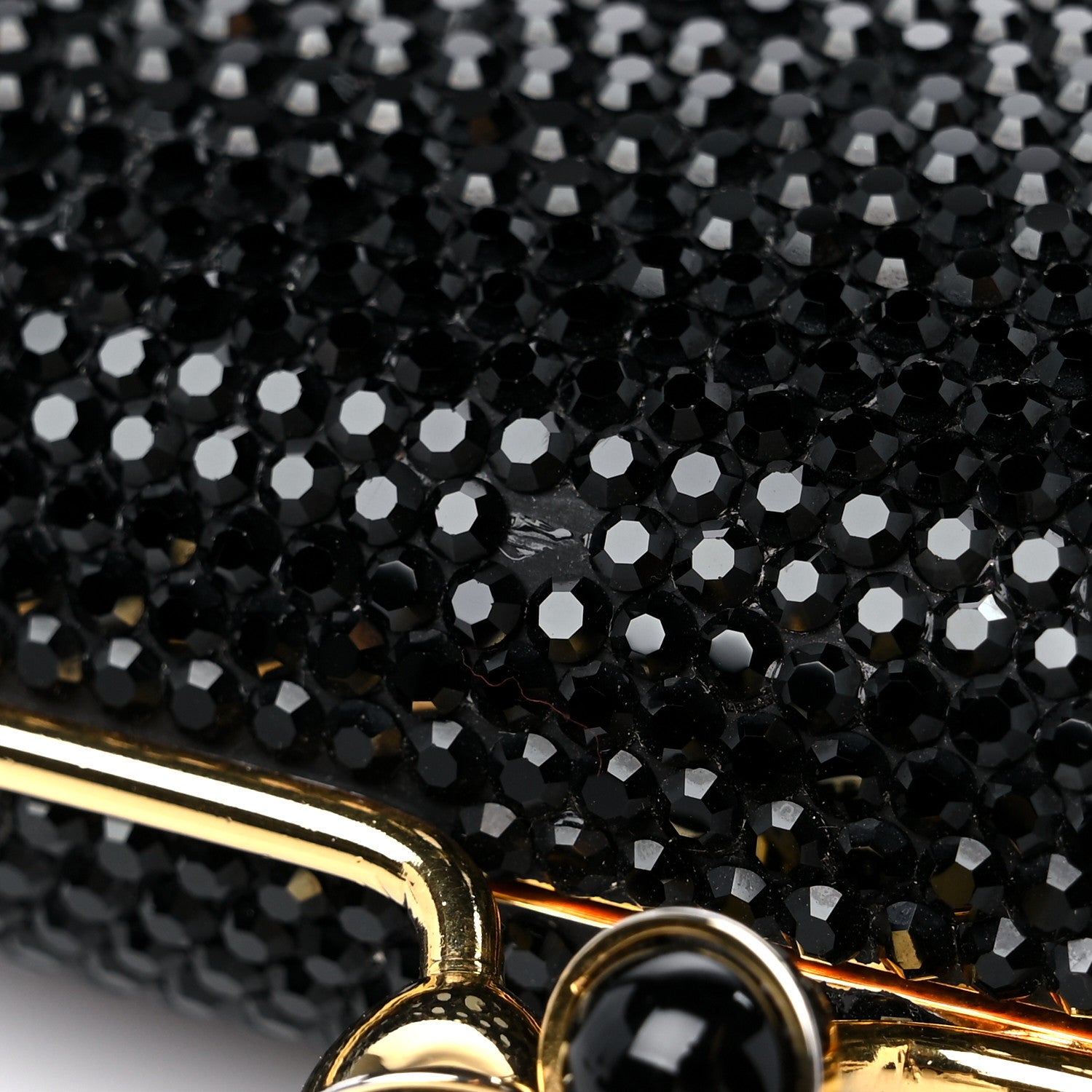 Judith Leiber Swarovski Crystal Minaudiere Clutch Black 10 of 10