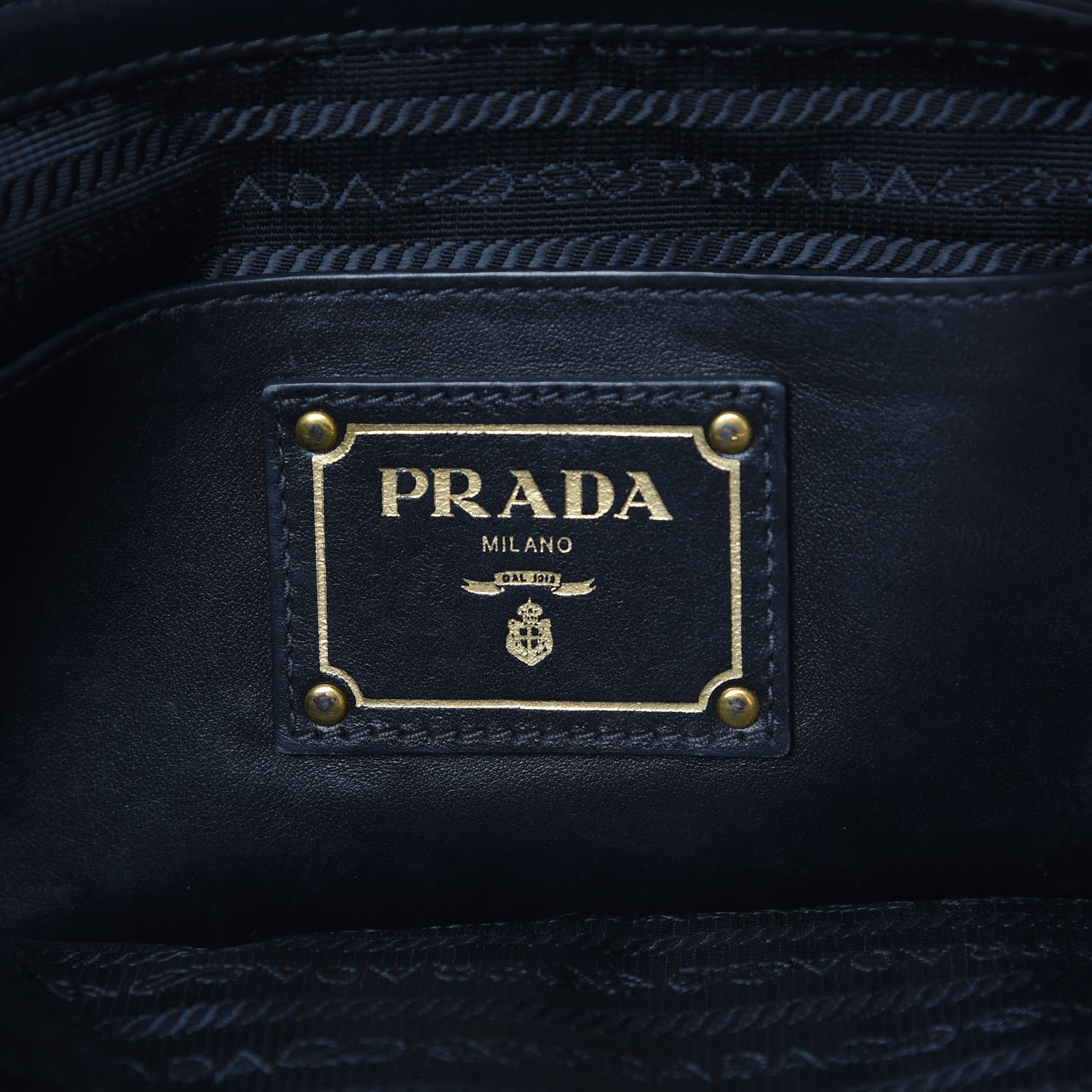 Prada Soft Calfskin Double Zip Shoulder Bag Black 8 of 19