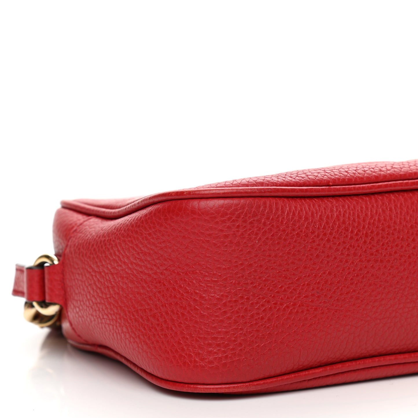 Pebbled Calfskin Small Soho Disco Bag Tabasco Red