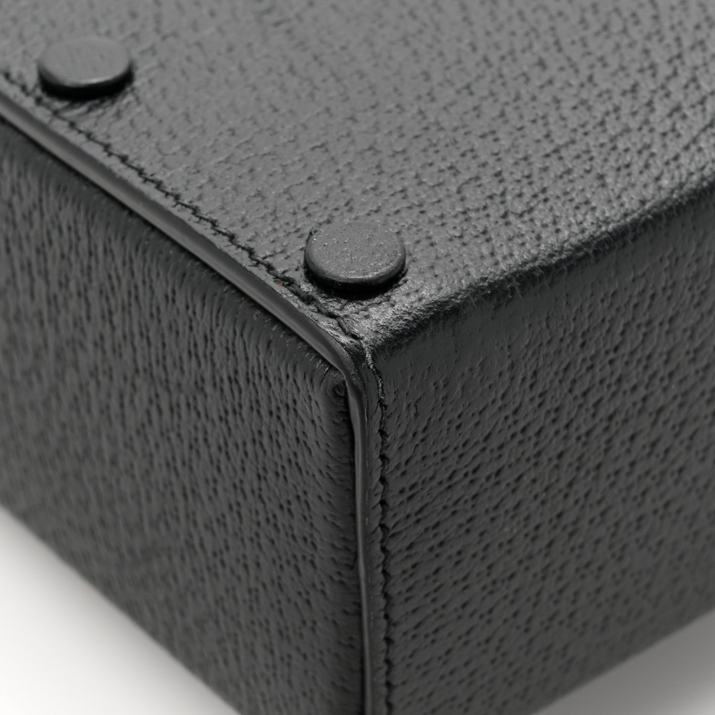 Dollar Calfskin Vertical Horsebit 1955 Crossbody Bag Black