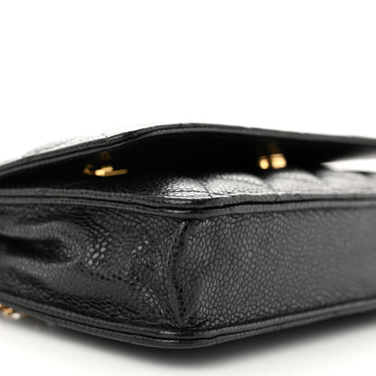 Chanel Caviar Quilted Wallet on Chain WOC Black 10 of 11