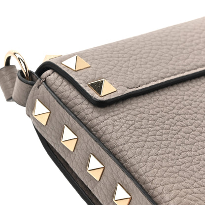 Valentino Garavani Grainy Calfskin Rockstud Crossbody Pouch Moon Taupe 11 of 12