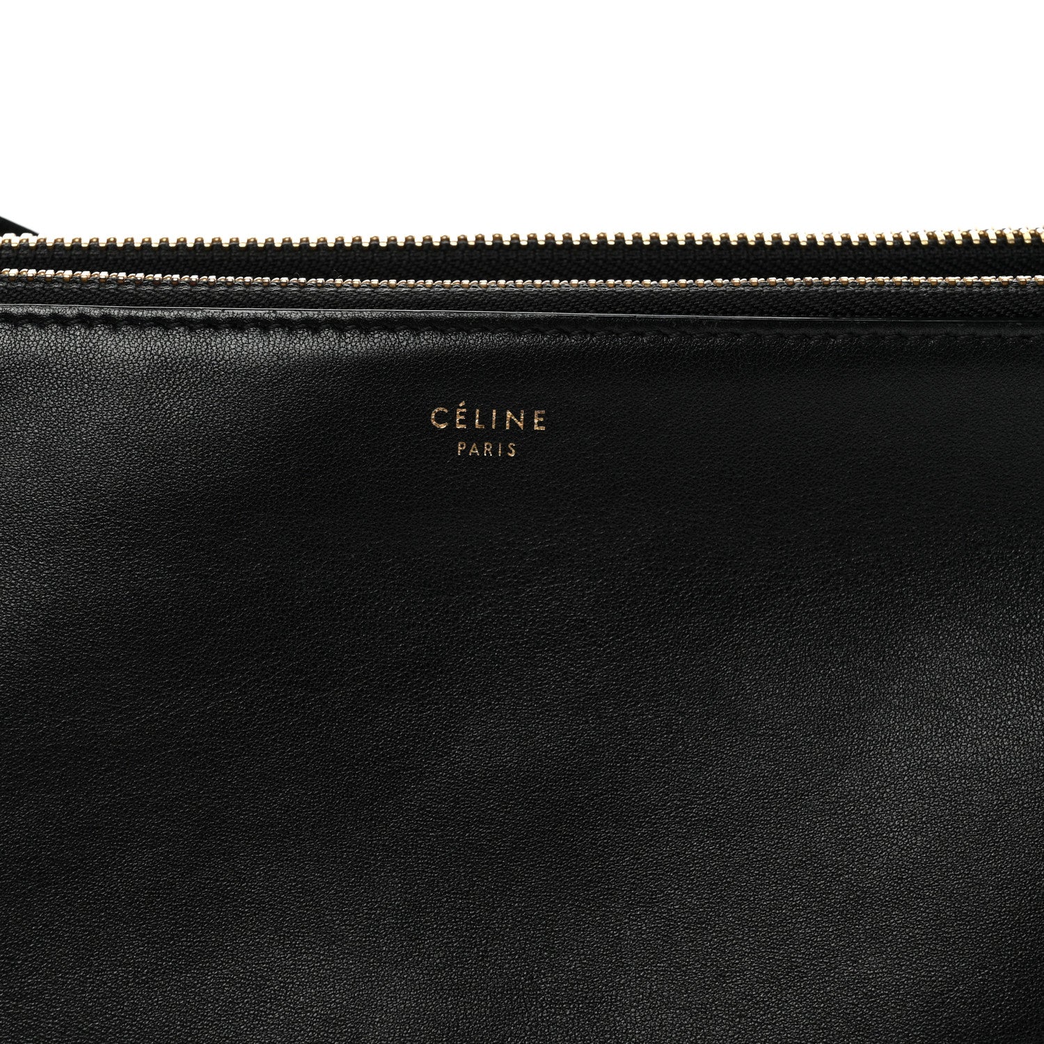 Celine Lambskin Large Trio Crossbody Bag Black 9 of 12