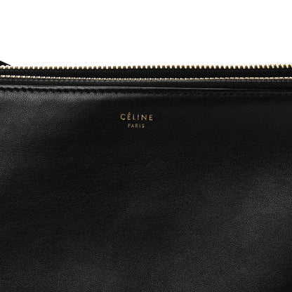 Celine Lambskin Large Trio Crossbody Bag Black 9 of 12