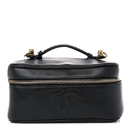 Chanel Caviar CC Vanity Cosmetic Case Black 1 of 16