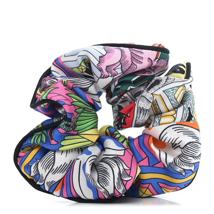 Hermes Silk Chouchou Imprimee Claudia Scrunchie Multicolore 1 of 3