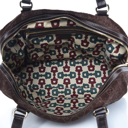 Gucci Guccissima Suede Charmy Boston Brown 5 of 13