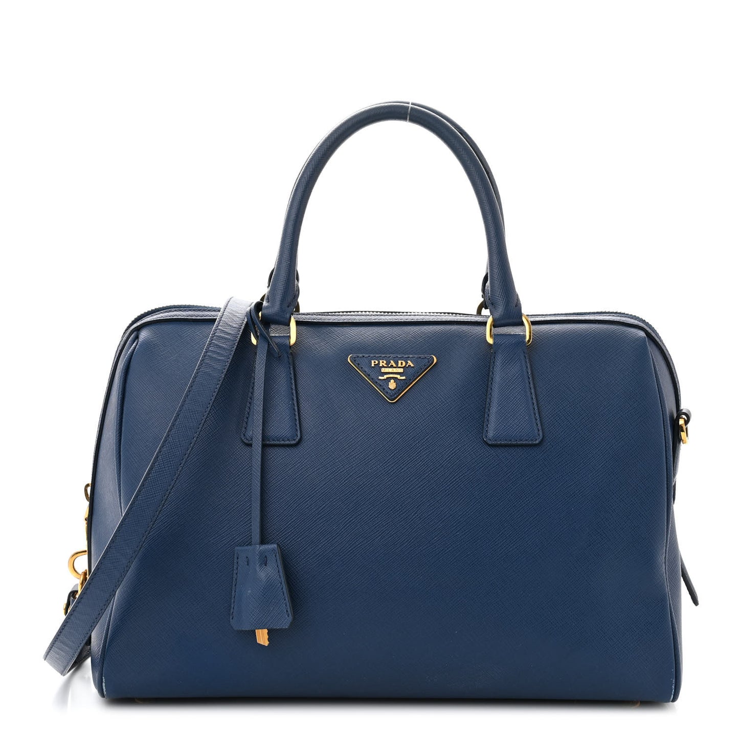 Saffiano Lux Bowler Blue