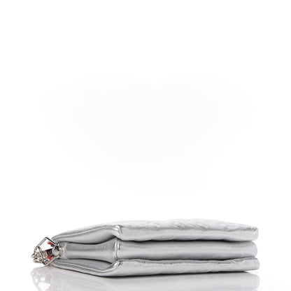 Louis Vuitton Metallic Lambskin Embossed Monogram Coussin PM Silver 4 of 9