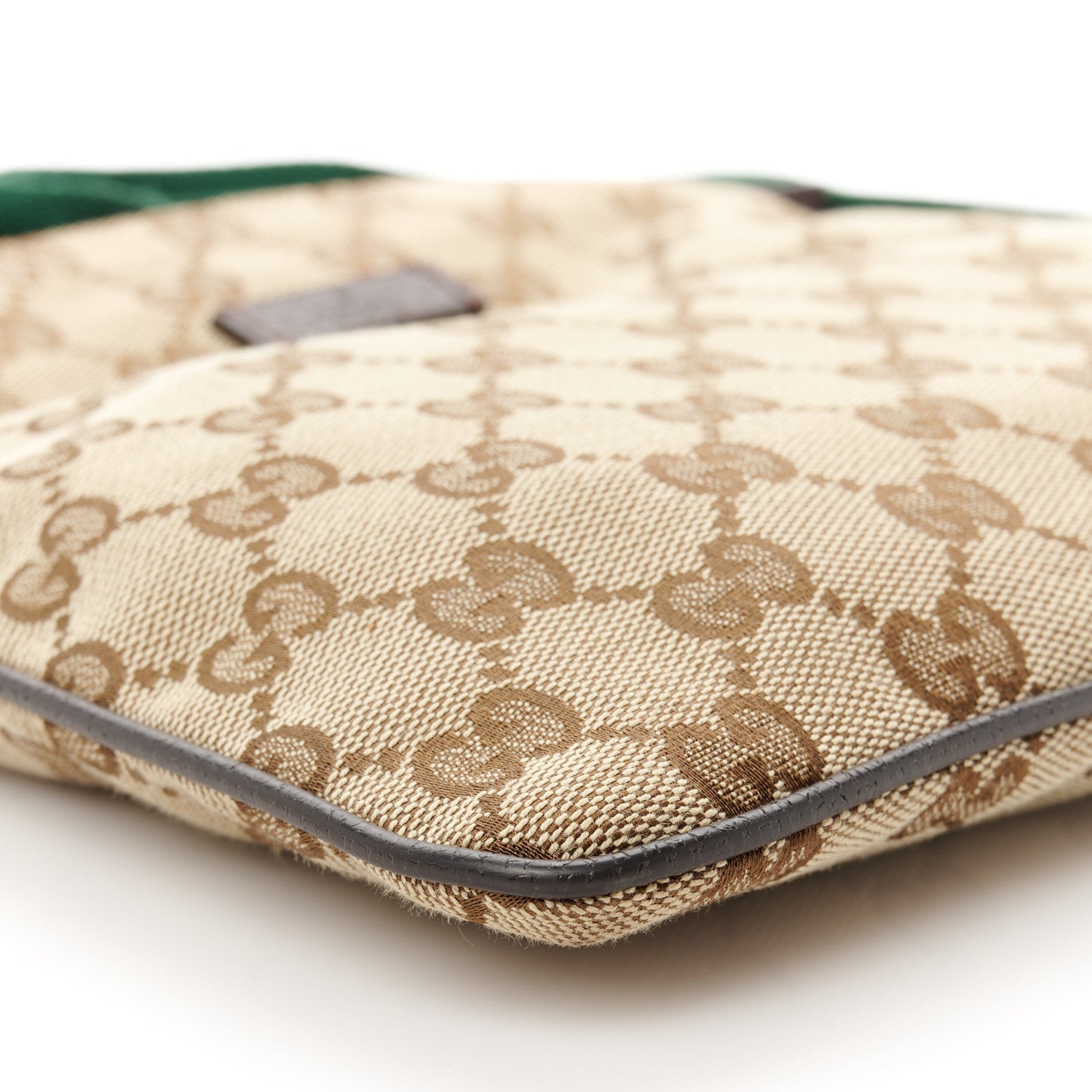 Gucci Monogram Web Small Flat Messenger Bag Brown 11 of 12