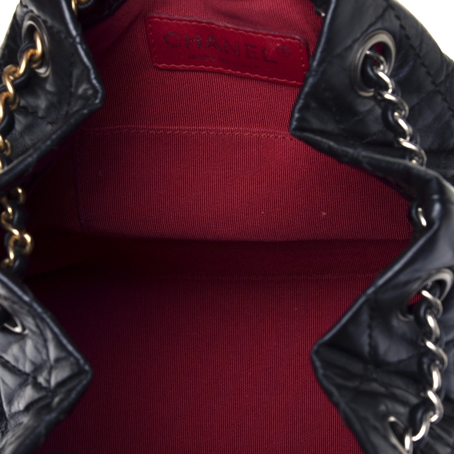 Chanel Aged Calfskin Quilted Small Gabrielle Backpack Black 6 of 10