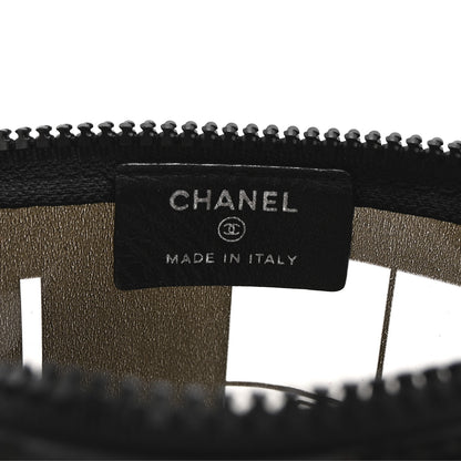 Chanel Vinyl Coco Window Cosmetic Pouch Black 6 of 7
