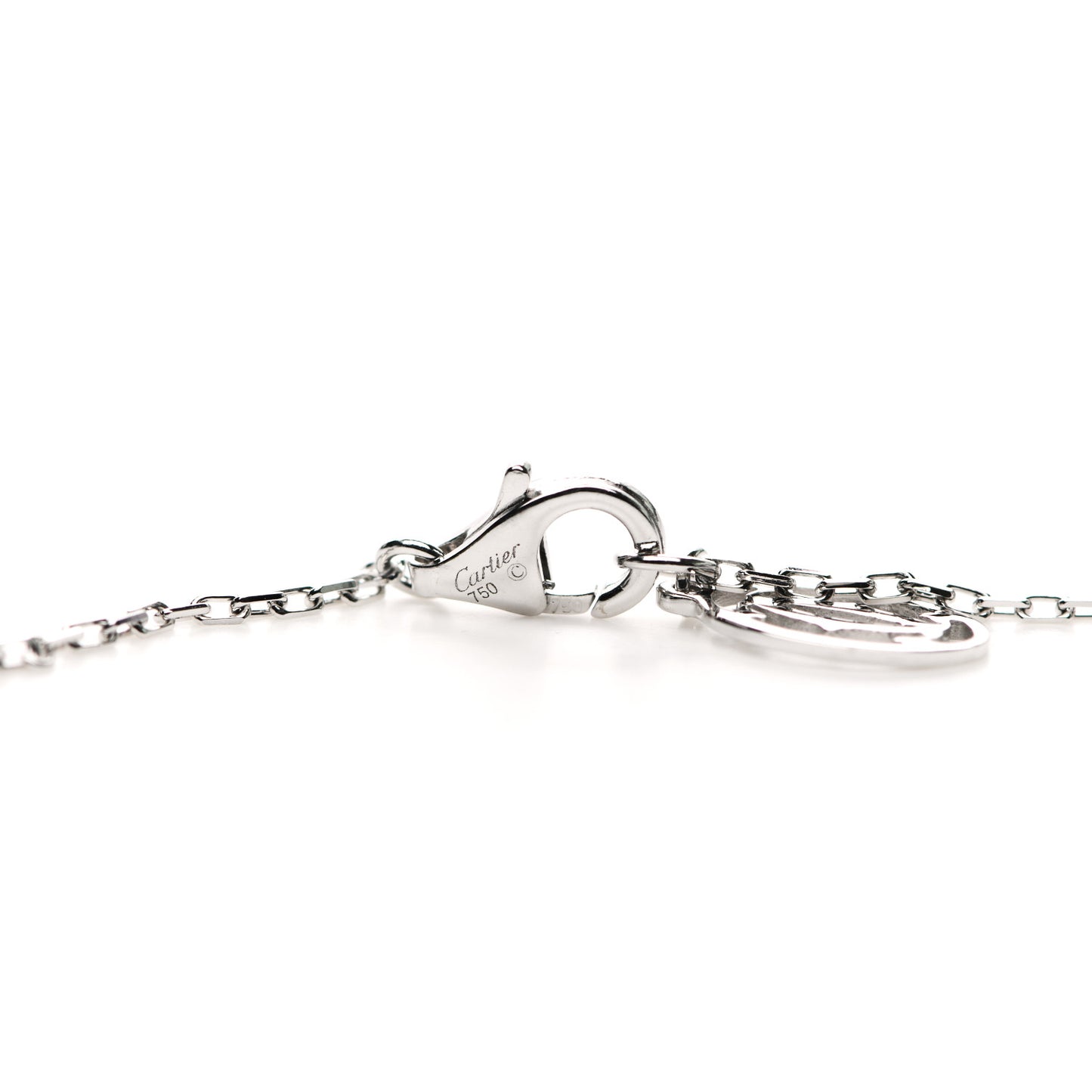 18K White Gold Diamond LM D'Amour Pendant Necklace
