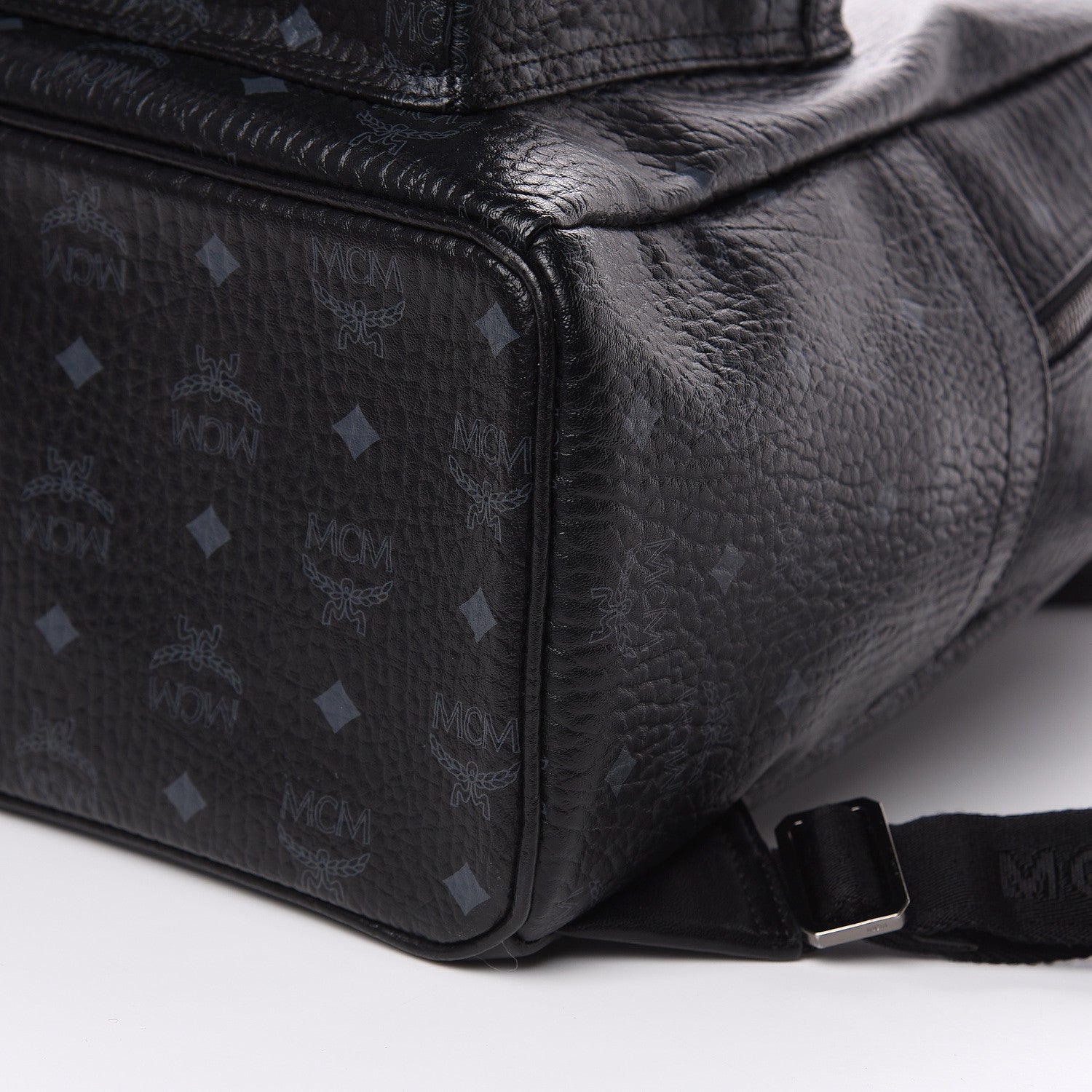 MCM Visetos Large Stark Backpack Black 9 of 9