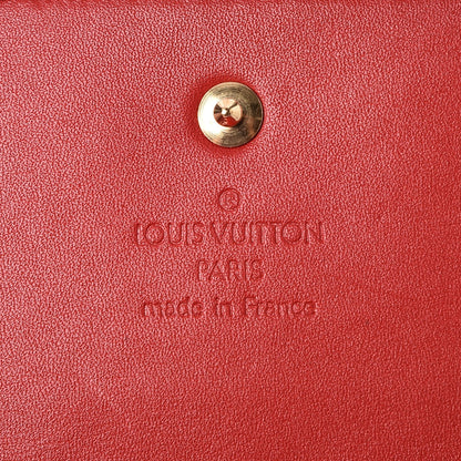 Louis Vuitton Vernis Porte Tresor International Wallet Rouge 6 of 8