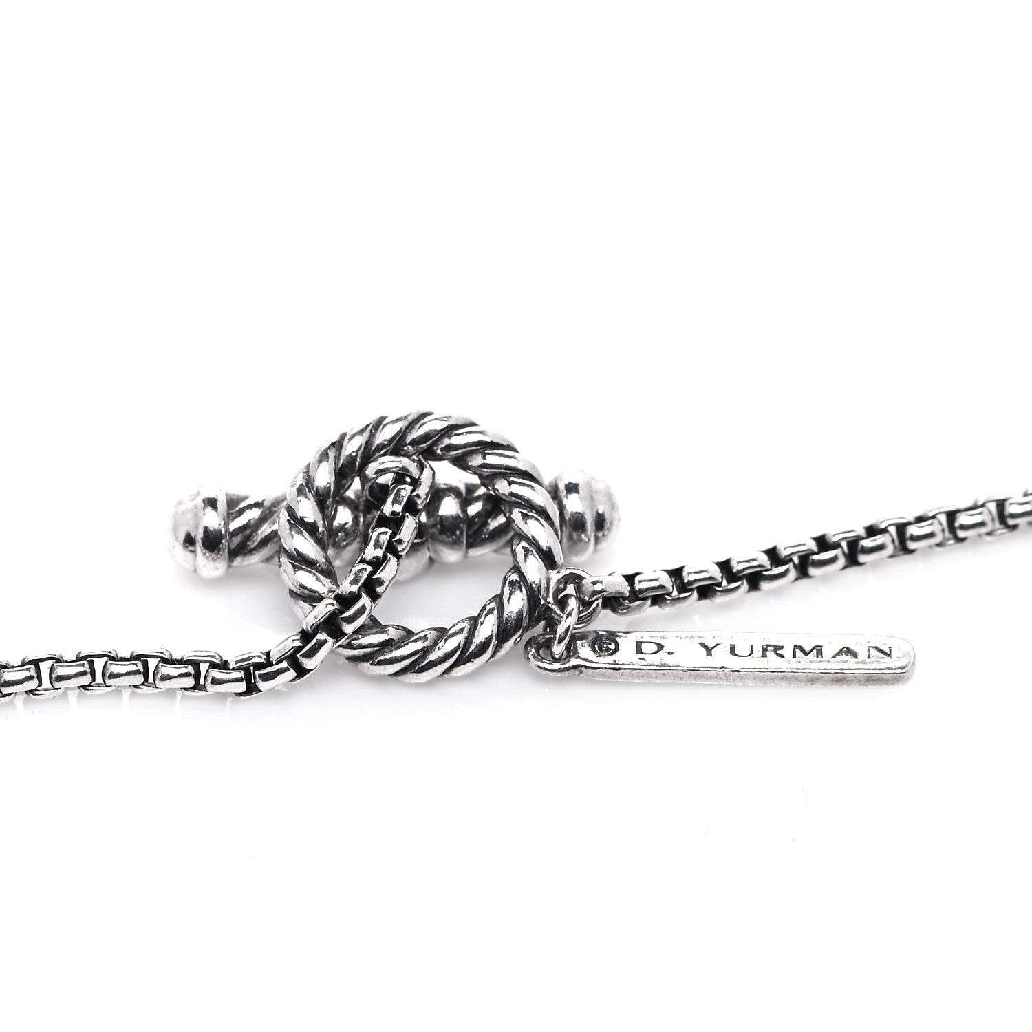 David Yurman Sterling Silver Quatrefoil Bead Chain Necklace 3 of 3