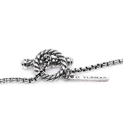 David Yurman Sterling Silver Quatrefoil Bead Chain Necklace 3 of 3