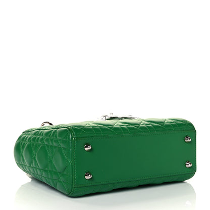 Christian Dior Lambskin Cannage Small Lucky Badges My Lady Dior Green 3 of 10