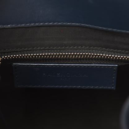 Balenciaga Smooth Calfskin Karung Mini All Afternoon Tote Bleu Outremer Jaune Citrus 6 of 14