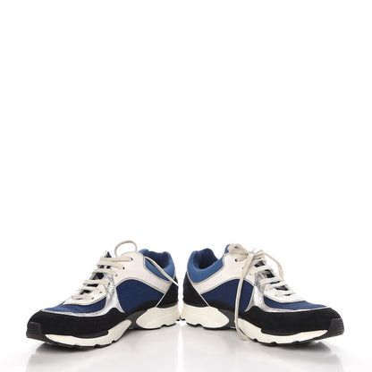 Chanel Suede Calfskin CC Sneakers 39 Blue Black 5 of 11