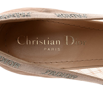 Christian Dior Mesh Ribbon Crystal J'Adior 100mm Pumps 39 Beige 6 of 10