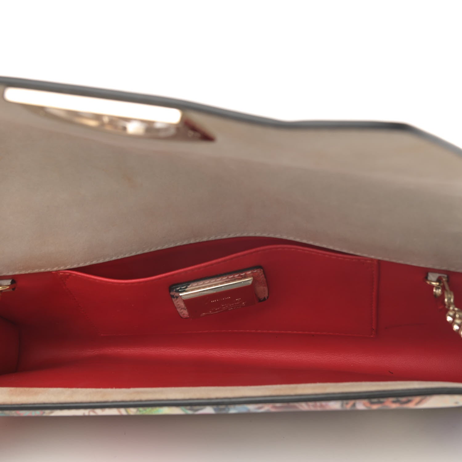 Christian Louboutin Patent Trash Printed Vero Dodat Clutch Multicolor 4 of 4