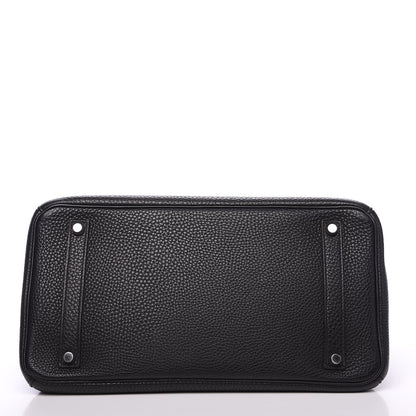 Hermes Taurillon Clemence Birkin 35 Black 5 of 28