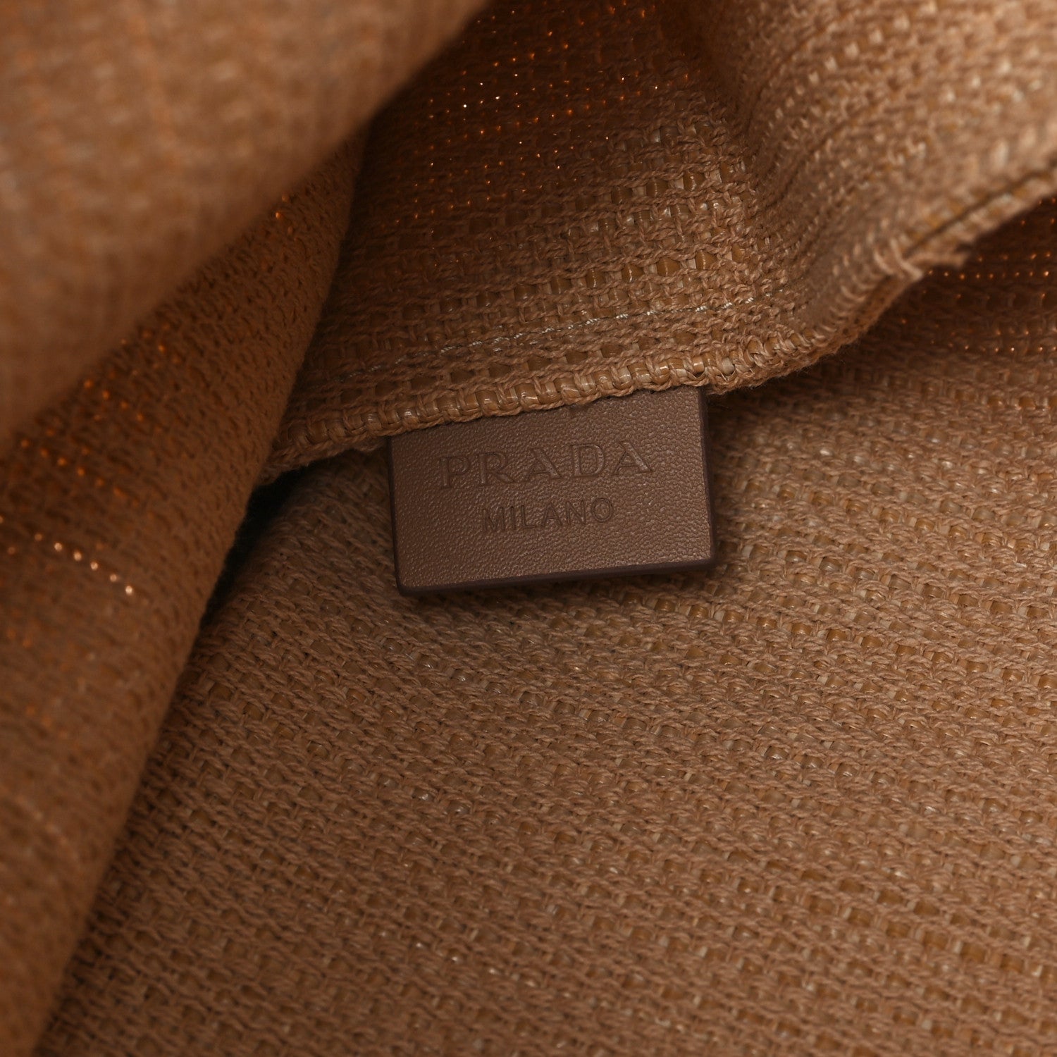 Prada Raffia Logo Tote Naturale 7 of 10