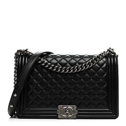 Chanel Lambskin Quilted New Medium Boy Flap Black 1 of 10