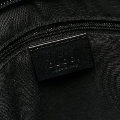 Gucci GG Monogram Web Flat Messenger Bag Black 6 of 10