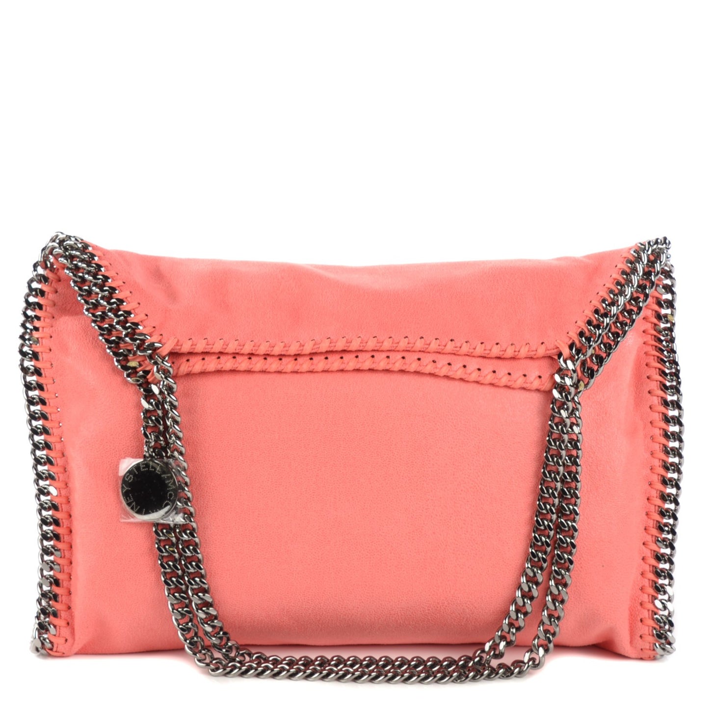 Shaggy Deer Small Falabella Tote Bright Coral