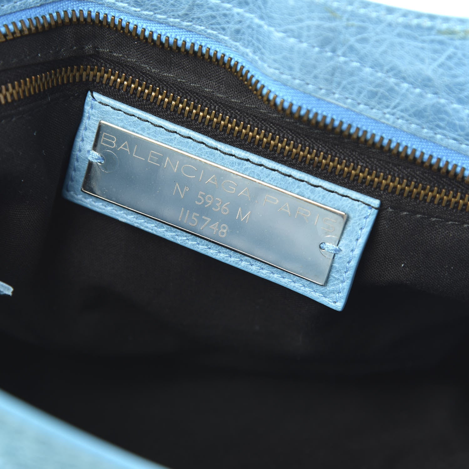 Balenciaga Agneau Classic Hardware City Bleu Paon 8 of 15