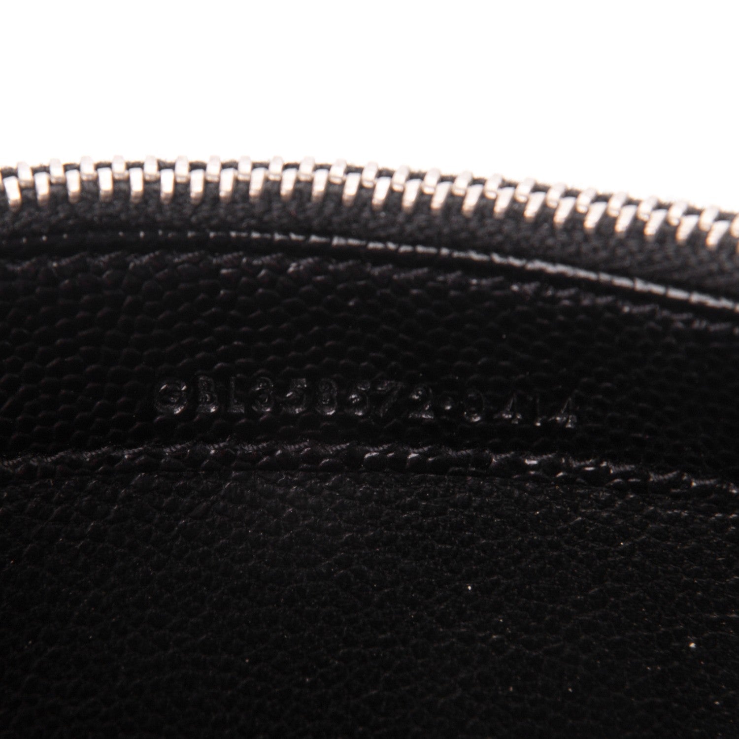 Saint Laurent Grain De Poudre Studded Classic Marquage Flap Wallet Black 8 of 8